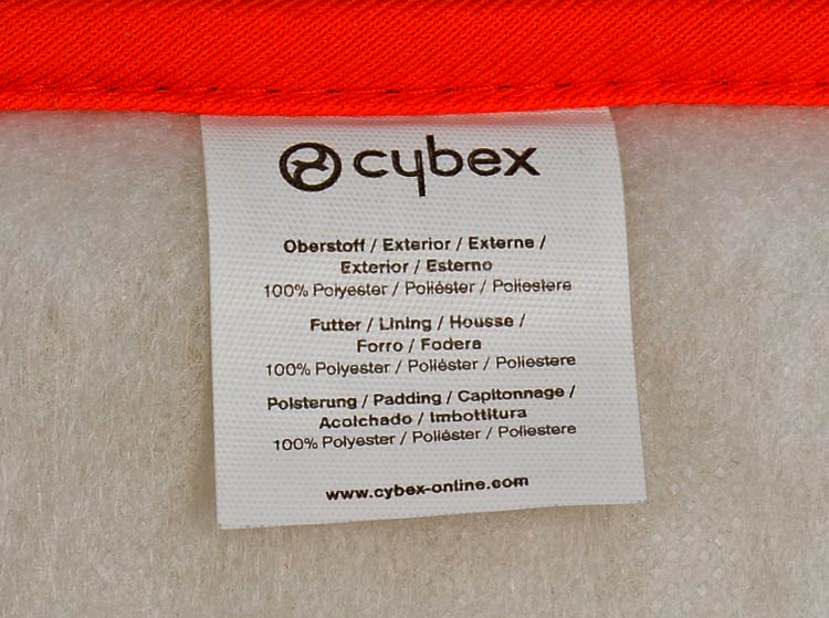 Cybex Solution M-Fix бирка состав