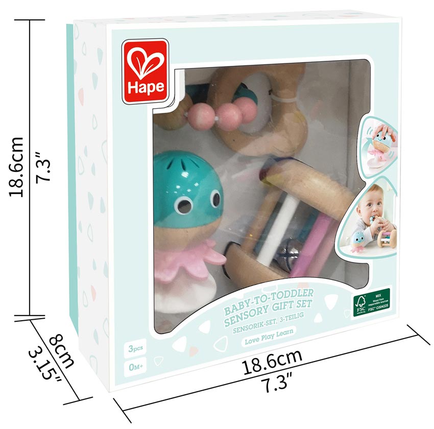 Набор игрушек погремушек для новорожденных Сенсорный