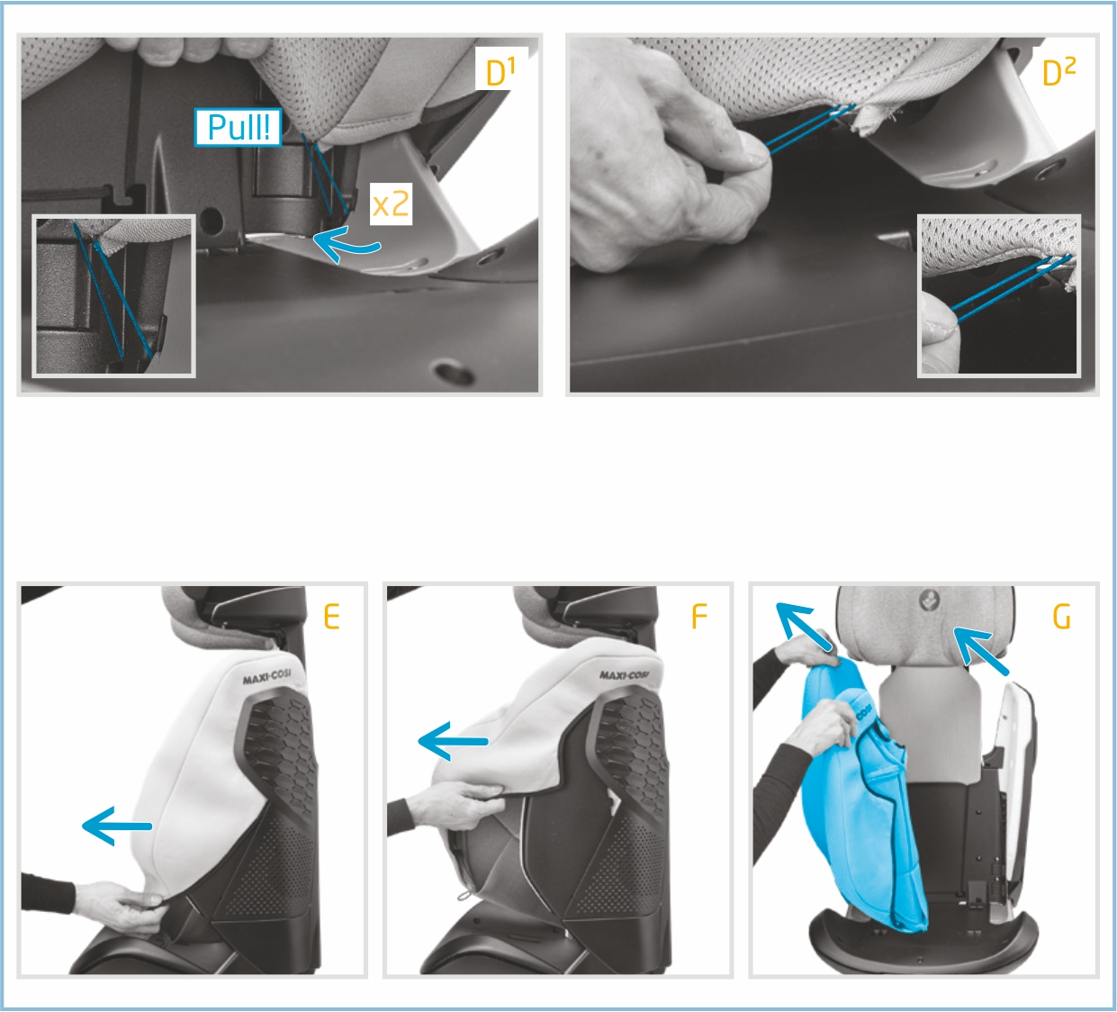Инструкция к Maxi-Cosi RodiFix Pro i-Size снятие чехла