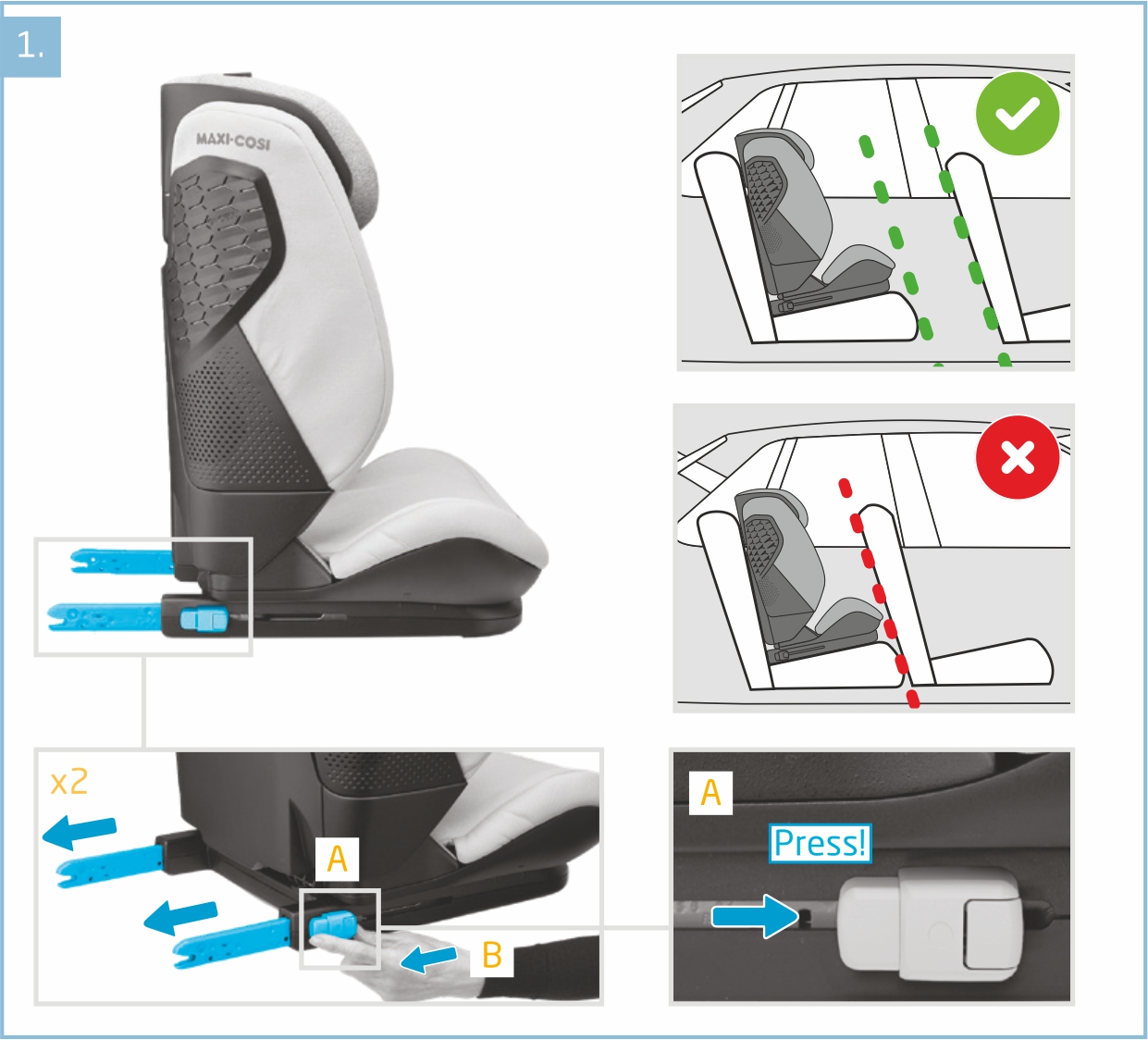 Инструкция к Maxi-Cosi RodiFix Pro i-Size Использование автокресла в автомобиле