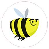 Светоотражающий значок-булавка Пчела
